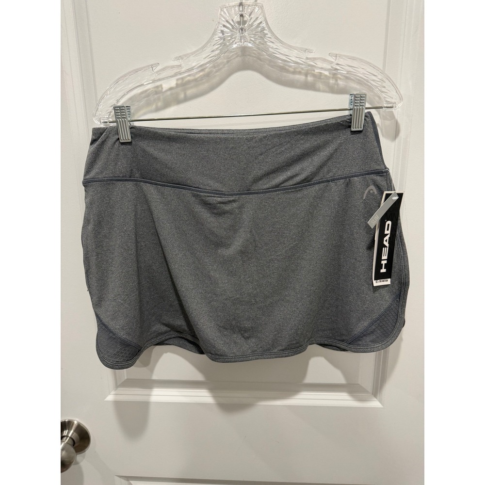 HEAD Womens Skort Dri-Motion Charcoal Heather Large NWT